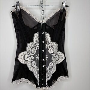 Agent Provocateur Black and White Lace Corset